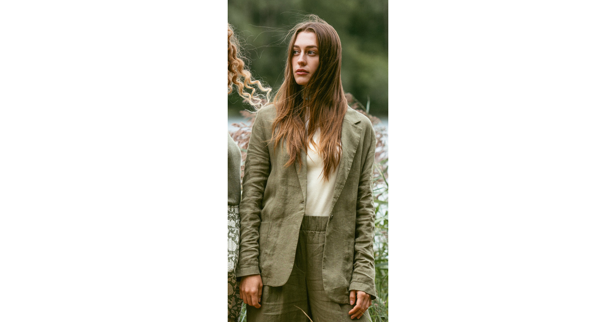 Blazer pour femme en lin - Boutique Femme - ECOLINE